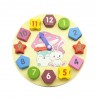 Wooden Building Blocks Digital Geometry Clock Toy Children Educational Toy Kids Gift