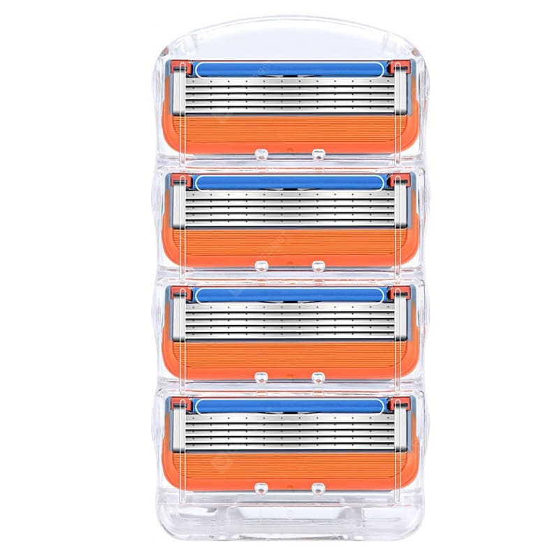 Simple Five layer Blade Hand Shaver for Men with 4PCS