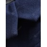 Turndown Collar Pockets Longline Wool Coat