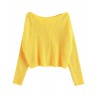 One Shoulder Oversized Pullover Sweater