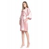 Women'S Colour Satin Kimono Robe