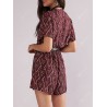 Women's Jumpsuit National Wind Print Short-sleeved