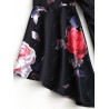 Off Shoulder Floral Bell Sleeve Romper