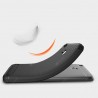 Wkae Solid Color Carbon Fiber Texture TPU Soft Protective Case for Xiaomi Redmi 4X
