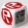 NZ - 12 Square Colorful Mood Led Alarm Clock