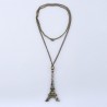 Rhinestone Eiffel Tower Sweater Chain