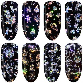 Christmas Series Star Nail Sticker 4pcs