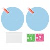 Vehicle Anti-fog Rainproof Rearview Mirror Circle Protective Film 2pcs
