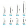 800Pcs Stainless Steel Self Tapping Screw Assortment Kit Lock Nut Wood Thread Nail Screw Sets M2