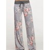 Casual Loose Flower Printed Women Pants
