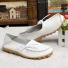 US Size 5-13 New Women Soft Comfortable Lace-Up Flat Loafers Breathable Casual Leather Flats Shoes