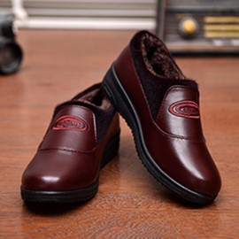Slip On Keep Warm Shoes Round Toe Casual Outdoor Comfortable Flats