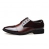 Men Classic Pointed Toe Color Blocking Business Formal Dress Shoes