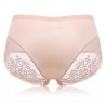 Sexy Hip Lifting Lace Back Seamfree Ice Silk Mid Waist Panties