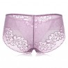 Embroidered Lace Breathable Hip Lifting Mid Waist Panties