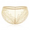 Plus Size See Through Lace Hip Lifting Mid Waist Panties