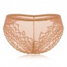 Plus Size See Through Lace Hip Lifting Mid Waist Panties