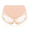 Plus Size High Waist Belly Control Breathable Lace Back Panties
