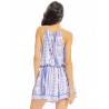 Women Casual Bohemia Printing Sleeveless Loose Halter Bandage Jumpsuit