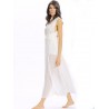 Women Sexy V-neck Lace Slit Backless Cross Strap Sleeveless Jumpsuit