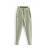 Elastic Waist Casual Big Pocket Trousers