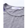 Women Casual Stripe Stitching Long Sleeve O-neck Mini Dress