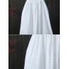 White Lace Embroidered Off Shoulder Mid-Long Dresses