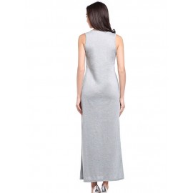 Casual Cat Print Sleeveless O-neck Women Maxi Dress
