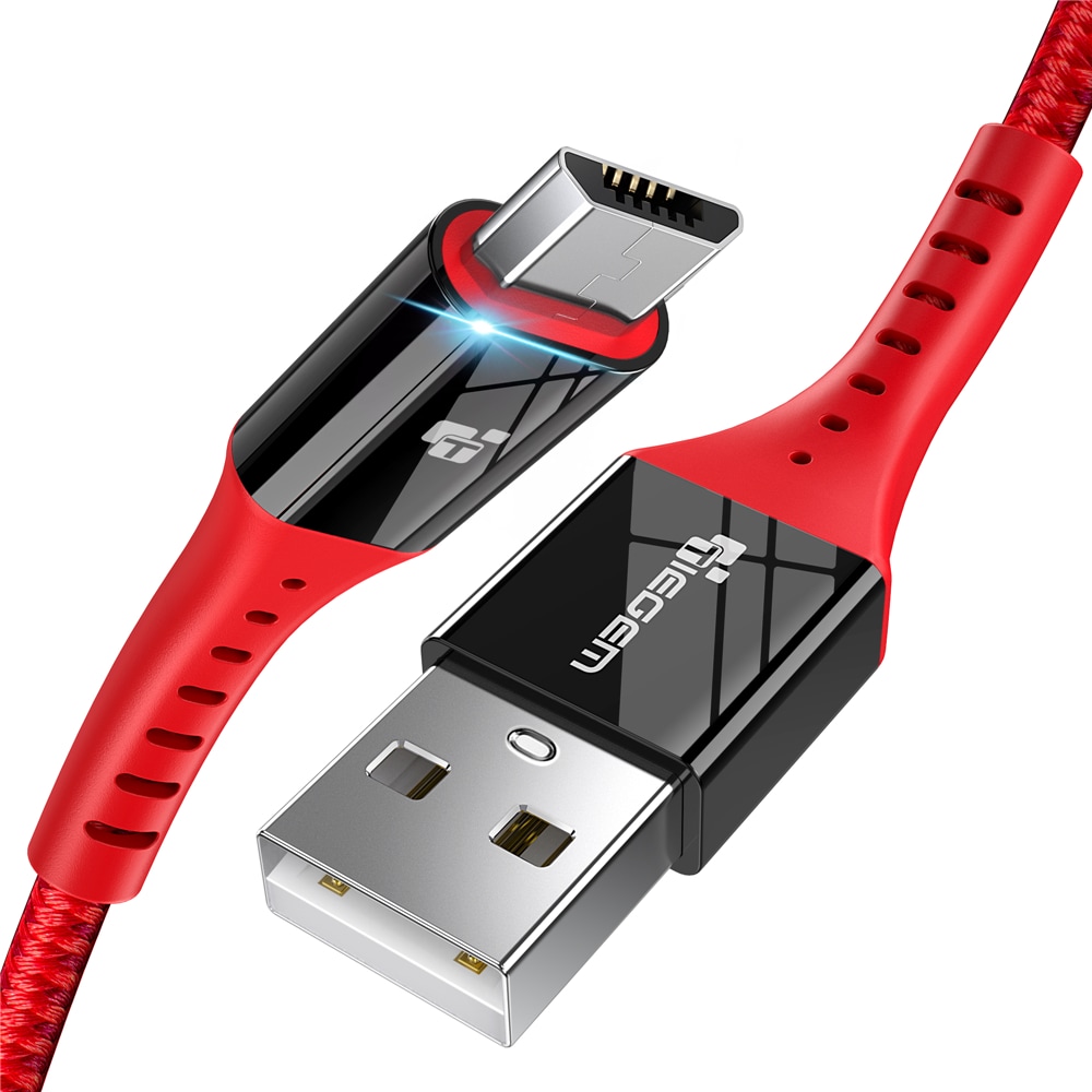 TIEGEM Micro USB Cable Quick Charge USB Data Cable for all Micro USB Devices- Black 30CM TIEGEM Micro USB Cable Quick Charge USB Data Cable for all Micro USB Devices- Black 30CM