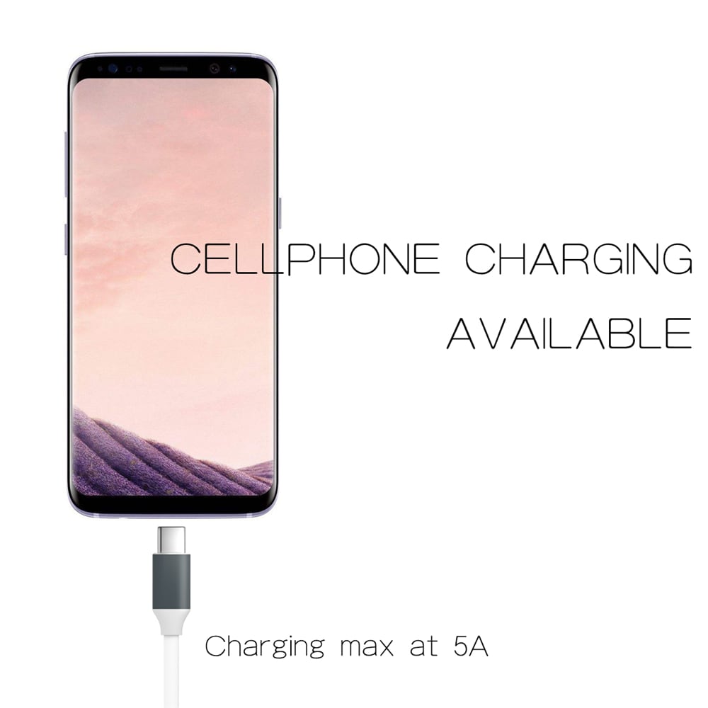 USB 3.1 USB-C Gen 2 E-Marker with 4K Video 20V/5A 85W PD 10 Gbps Data Cable- White 0.5M USB 3.1 USB-C Gen 2 E-Marker with 4K Video 20V/5A 85W PD 10 Gbps Data Cable- White 0.5M