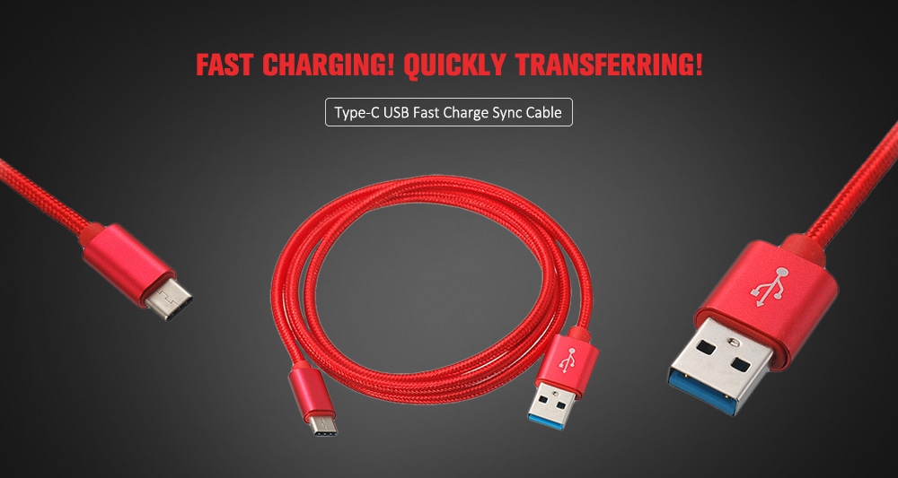 USB Type C Fast Charger Cable Type-C USB Charger Cable- Celeste USB Type C Fast Charger Cable Type-C USB Charger Cable- Celeste