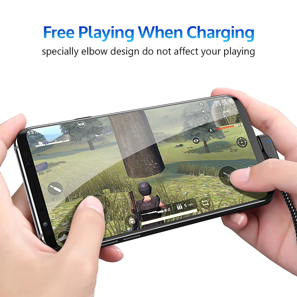 TIEGEM 90 degree USB Type C Cable 2A USB-C Cable Type-C Fast Charging Cord- Twilight Black 30CM TIEGEM 90 degree USB Type C Cable 2A USB-C Cable Type-C Fast Charging Cord- Twilight Black 30CM