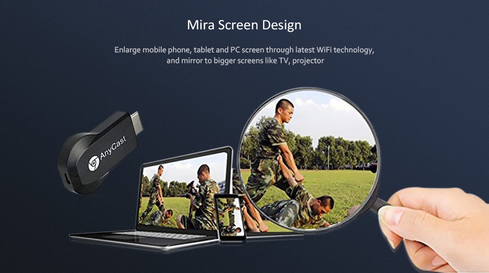 Anycast M2 WiFi Display 1080P HDMI Airplay Dongle- Black Anycast M2 WiFi Display 1080P HDMI Airplay Dongle- Black
