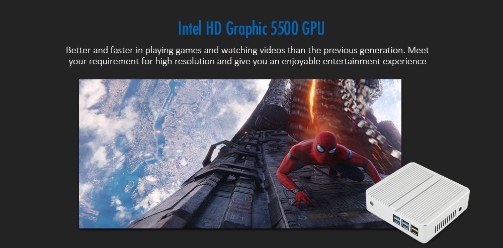 SHARERDP X5350M Intel Core i3 - 5005U Mini Home PC- Silver Barebone SHARERDP X5350M Intel Core i3 - 5005U Mini Home PC- Silver Barebone