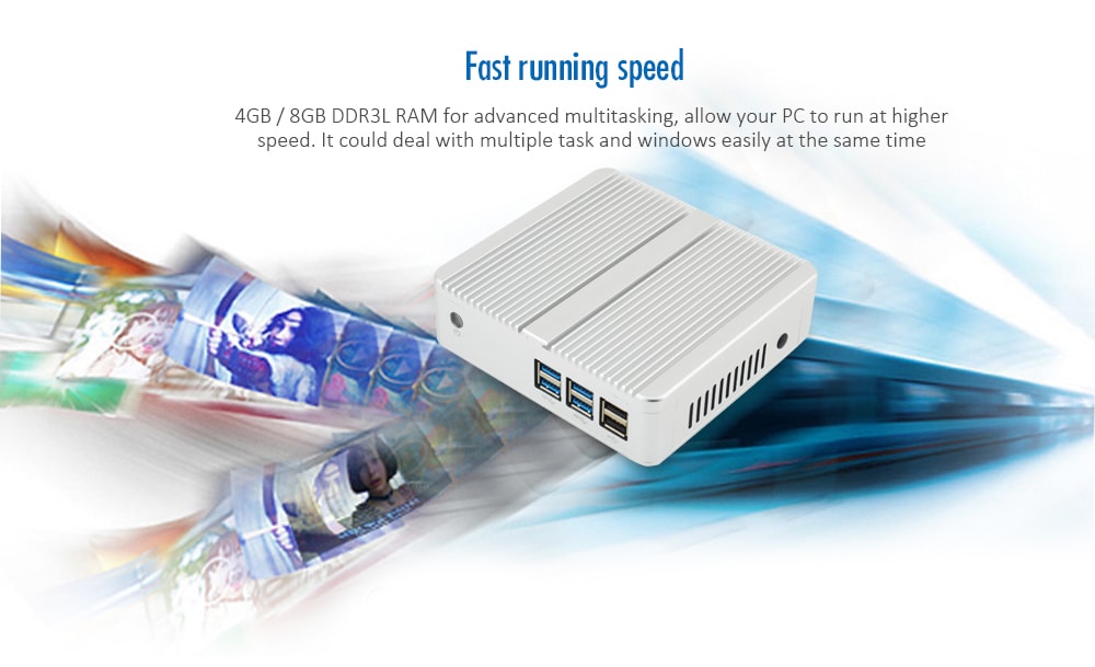 SHARERDP X5350M Intel Core i3 - 5005U Mini Home PC- Silver Barebone SHARERDP X5350M Intel Core i3 - 5005U Mini Home PC- Silver Barebone