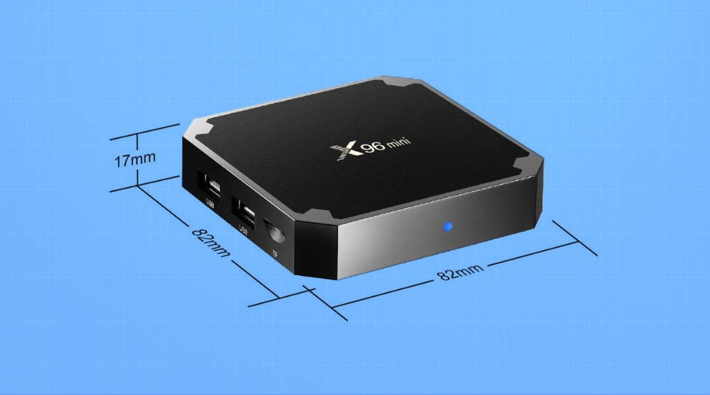 X96 mini Amlogic S905W Android 7.1.2 TV Box 4K VP9 H.265- UK Plug 1GB RAM + 8GB ROM X96 mini Amlogic S905W Android 7.1.2 TV Box 4K VP9 H.265- UK Plug 1GB RAM + 8GB ROM