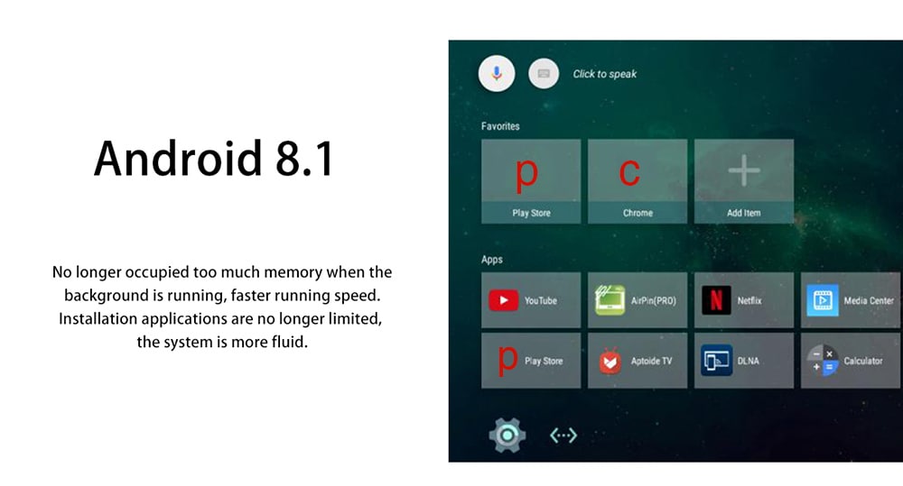 SCISHION AI ONE Android 8.1 TV Box Rockchip 3328 2GB RAM + 16GB ROM 2.4G WiFi USB3.0 BT4.0 Voice Control- Glacial Blue Ice 2GB RAM +16GB ROM US Plug SCISHION AI ONE Android 8.1 TV Box Rockchip 3328 2GB RAM + 16GB ROM 2.4G WiFi USB3.0 BT4.0 Voice Control- Glacial Blue Ice 2GB RAM +16GB ROM US Plug