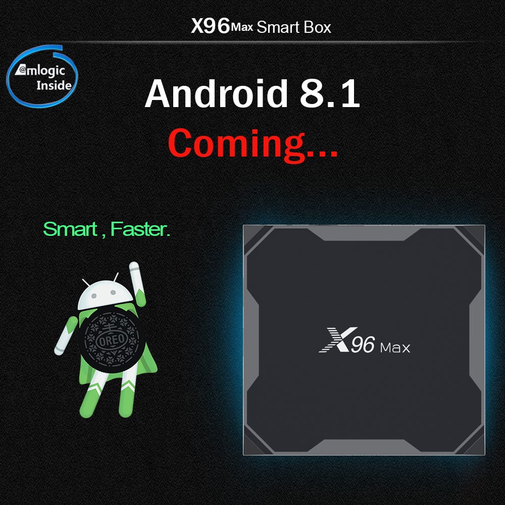 X96 MAX TV Box Amlogic S905X2 / Android 8.1 / USB3.0 / VP9- Black 2GB DDR4+16GB ROM UK PLUG X96 MAX TV Box Amlogic S905X2 / Android 8.1 / USB3.0 / VP9- Black 2GB DDR4+16GB ROM UK PLUG