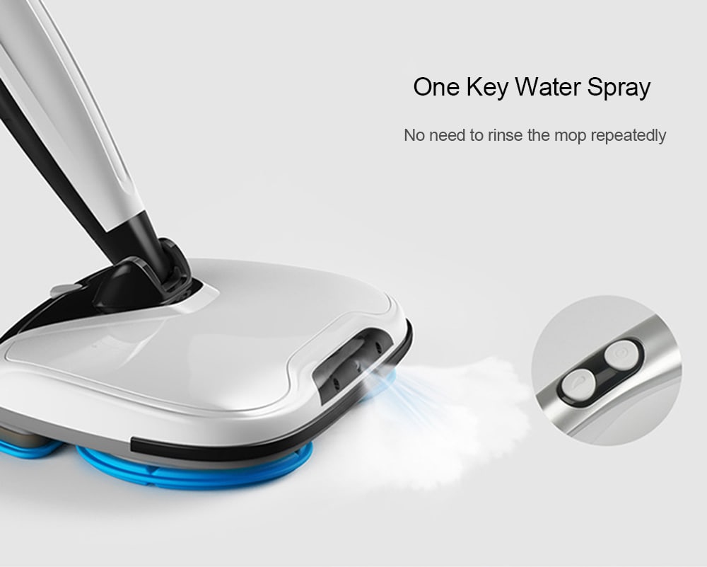Wireless Electric Mopping Machine Rotation Water Spraying Household Automatic Sweeper- White Chinese Plug Wireless Electric Mopping Machine Rotation Water Spraying Household Automatic Sweeper- White Chinese Plug