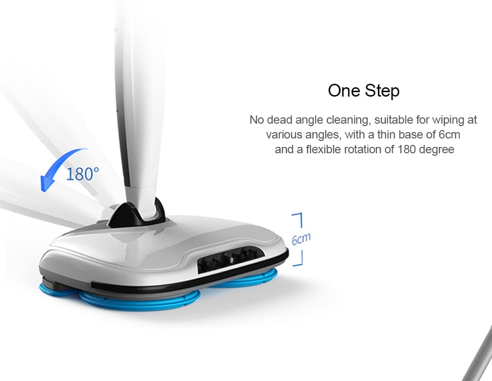 Wireless Electric Mopping Machine Rotation Water Spraying Household Automatic Sweeper- White Chinese Plug Wireless Electric Mopping Machine Rotation Water Spraying Household Automatic Sweeper- White Chinese Plug