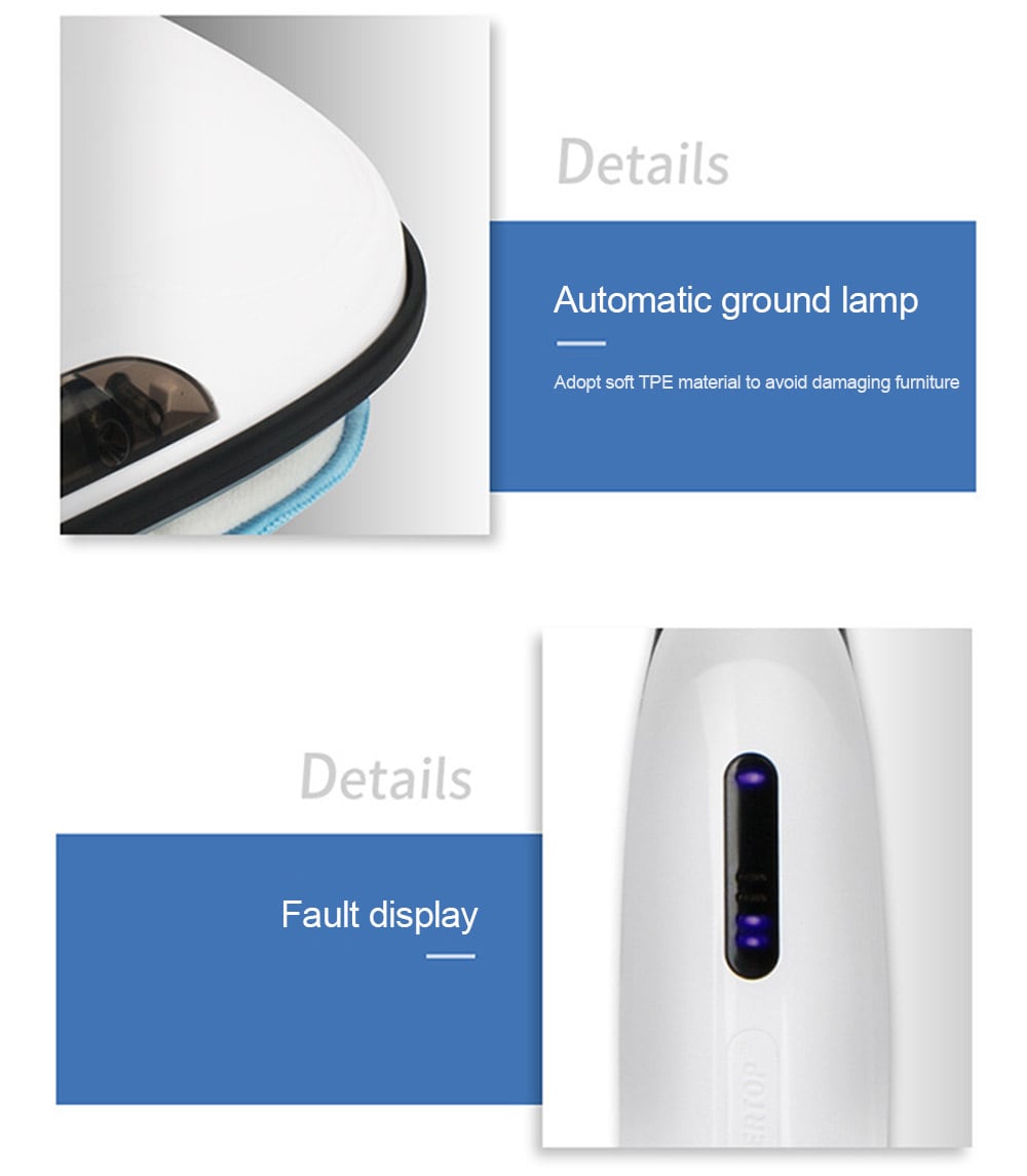Wireless Electric Mopping Machine Rotation Water Spraying Household Automatic Sweeper- White Chinese Plug Wireless Electric Mopping Machine Rotation Water Spraying Household Automatic Sweeper- White Chinese Plug