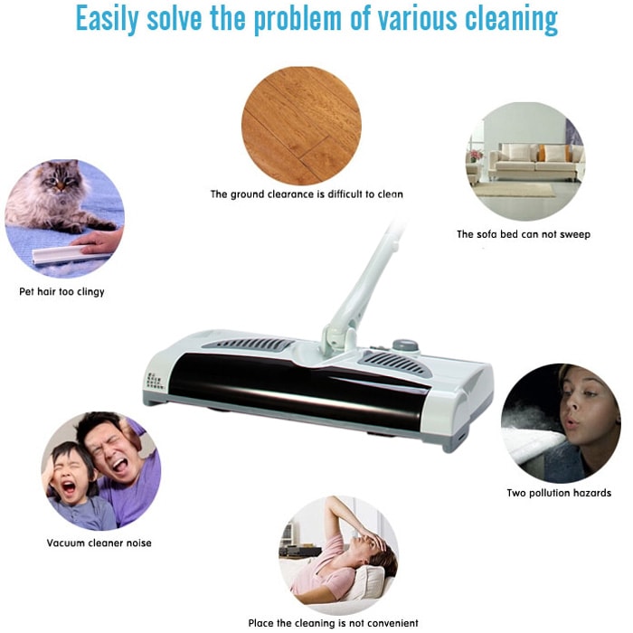 W - S018 2 in 1 Swivel Cordless Electric Robot Cleaner Drag Sweeping All-in-one Machine Automatic Mop- Milk white Chinese Plug W - S018 2 in 1 Swivel Cordless Electric Robot Cleaner Drag Sweeping All-in-one Machine Automatic Mop- Milk white Chinese Plug