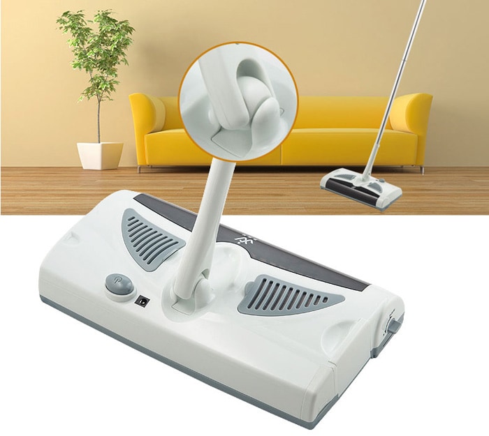 W - S018 2 in 1 Swivel Cordless Electric Robot Cleaner Drag Sweeping All-in-one Machine Automatic Mop- Milk white Chinese Plug W - S018 2 in 1 Swivel Cordless Electric Robot Cleaner Drag Sweeping All-in-one Machine Automatic Mop- Milk white Chinese Plug
