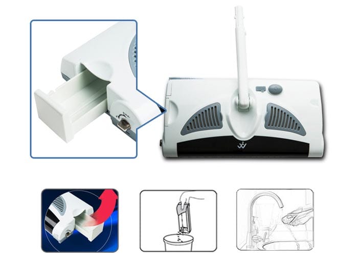 W - S018 2 in 1 Swivel Cordless Electric Robot Cleaner Drag Sweeping All-in-one Machine Automatic Mop- Milk white Chinese Plug W - S018 2 in 1 Swivel Cordless Electric Robot Cleaner Drag Sweeping All-in-one Machine Automatic Mop- Milk white Chinese Plug