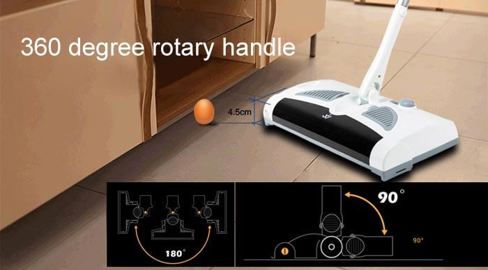 W - S018 2 in 1 Swivel Cordless Electric Robot Cleaner Drag Sweeping All-in-one Machine Automatic Mop- Milk white Chinese Plug W - S018 2 in 1 Swivel Cordless Electric Robot Cleaner Drag Sweeping All-in-one Machine Automatic Mop- Milk white Chinese Plug