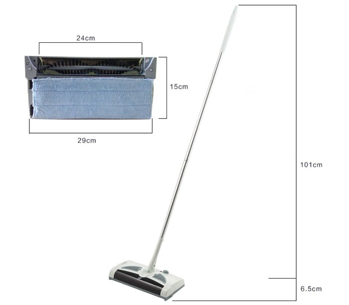W - S018 2 in 1 Swivel Cordless Electric Robot Cleaner Drag Sweeping All-in-one Machine Automatic Mop- Milk white Chinese Plug W - S018 2 in 1 Swivel Cordless Electric Robot Cleaner Drag Sweeping All-in-one Machine Automatic Mop- Milk white Chinese Plug