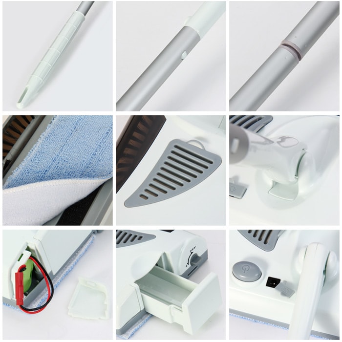 W - S018 2 in 1 Swivel Cordless Electric Robot Cleaner Drag Sweeping All-in-one Machine Automatic Mop- Milk white Chinese Plug W - S018 2 in 1 Swivel Cordless Electric Robot Cleaner Drag Sweeping All-in-one Machine Automatic Mop- Milk white Chinese Plug