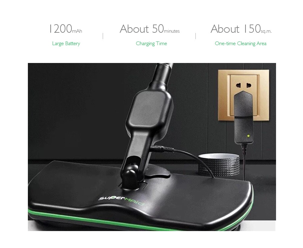 Wireless Electric Mop Household Wiping Waxing Mopping Machine- Black EU Plug Wireless Electric Mop Household Wiping Waxing Mopping Machine- Black EU Plug