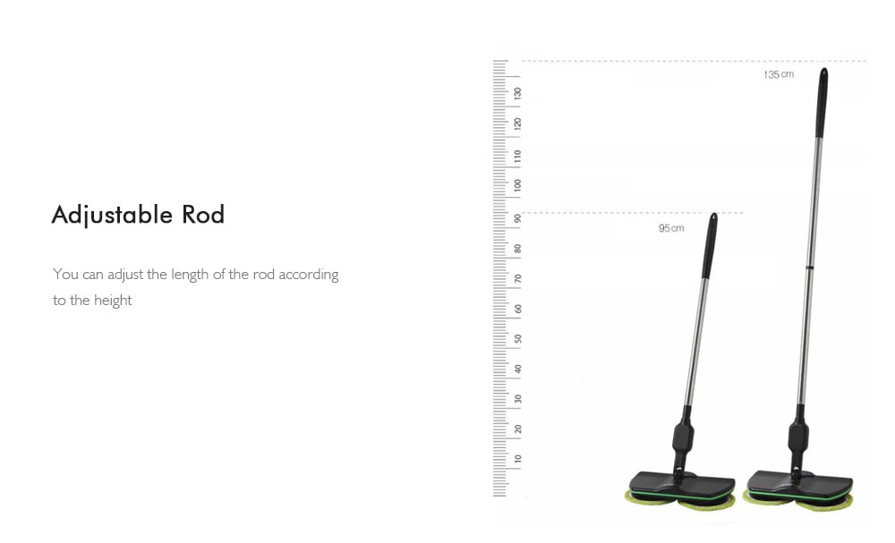 Wireless Electric Mop Household Wiping Waxing Mopping Machine- Black EU Plug Wireless Electric Mop Household Wiping Waxing Mopping Machine- Black EU Plug