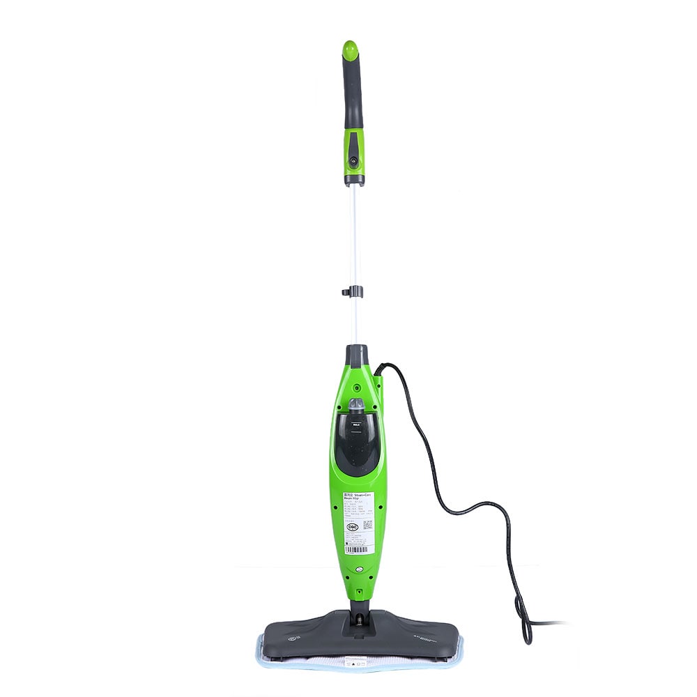 S3239 Multifunctional Steam Cleaner Floor Kitchen Carpet Handheld Steamer Mop- Green US Plug S3239 Multifunctional Steam Cleaner Floor Kitchen Carpet Handheld Steamer Mop- Green US Plug